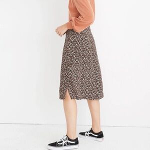 Madewell side button floral skirt 2 New